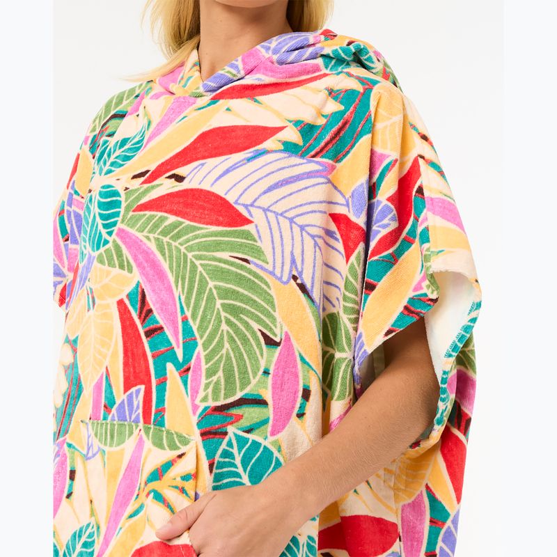 Women's Rip Curl Mixed Hooded poncho dark chocolate 4