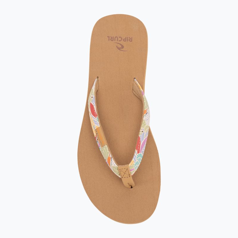 Women's Rip Curl Freedom Bloom Open Toe Mango Flip Flops 5