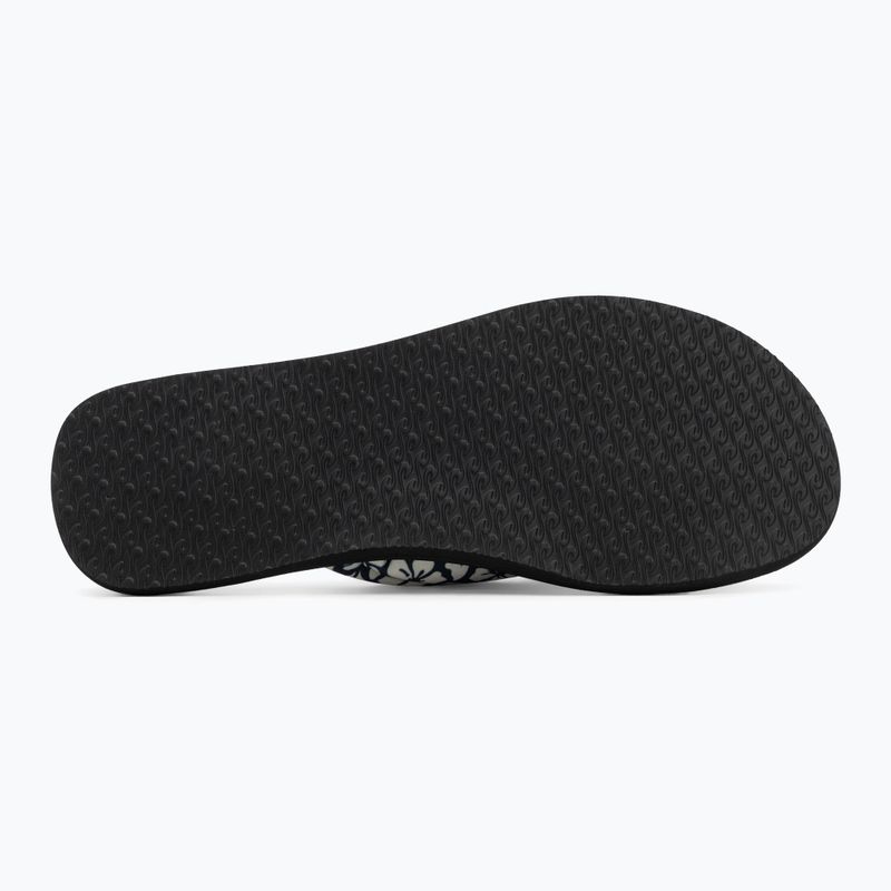 Women's Rip Curl Freedom Plush Bloom flip flops black 4
