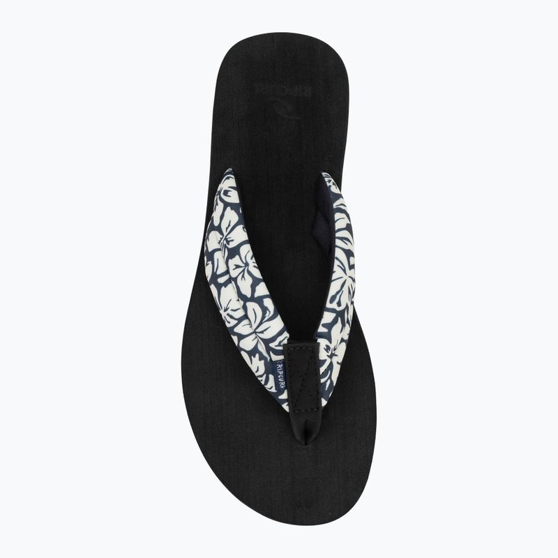 Women's Rip Curl Freedom Plush Bloom flip flops black 5