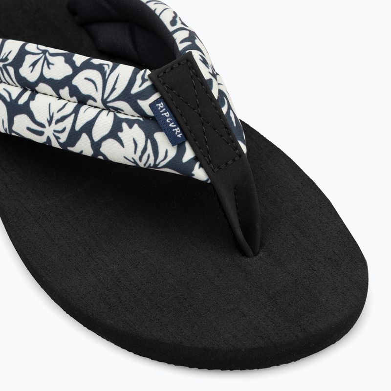 Women's Rip Curl Freedom Plush Bloom flip flops black 7