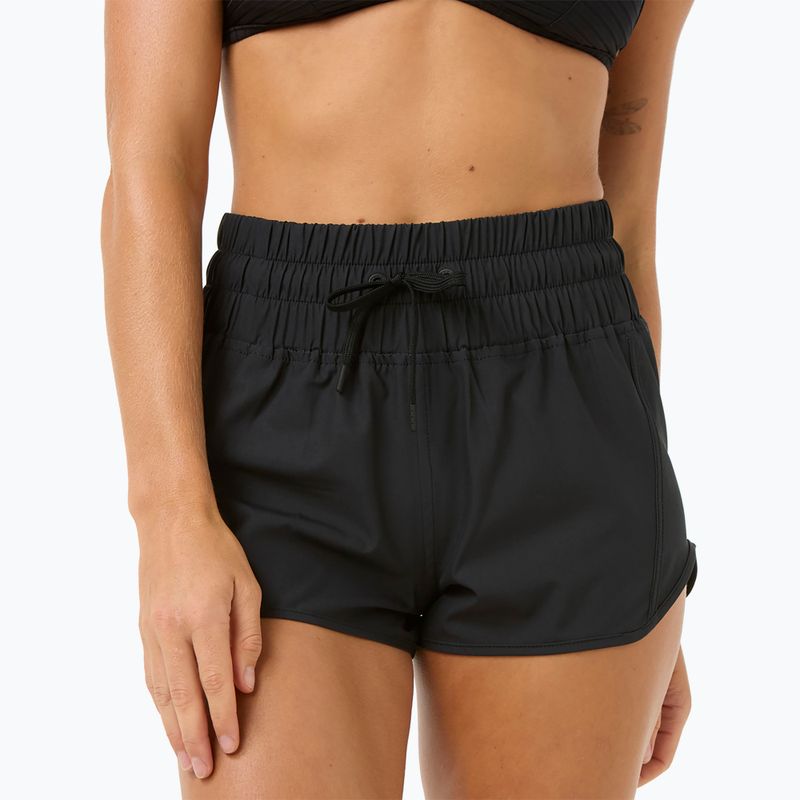 Women's Rip Curl High Waist Retro Volley 3" swim shorts black 7