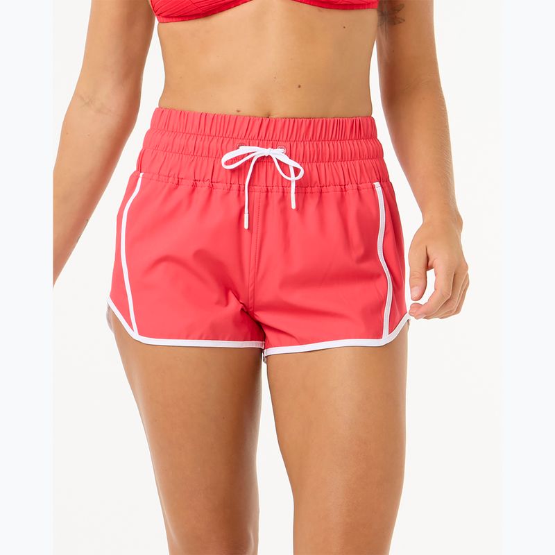 Women's Rip Curl High Waist Retro Volley 3" swim shorts hibiscus red 5