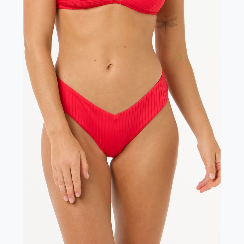 Rip Curl Premium Surf Skimpy Hipster swimsuit bottom hibiscus red 4