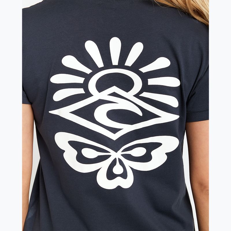 Women's Rip Curl Re-Entry Crew T-shirt navy 3