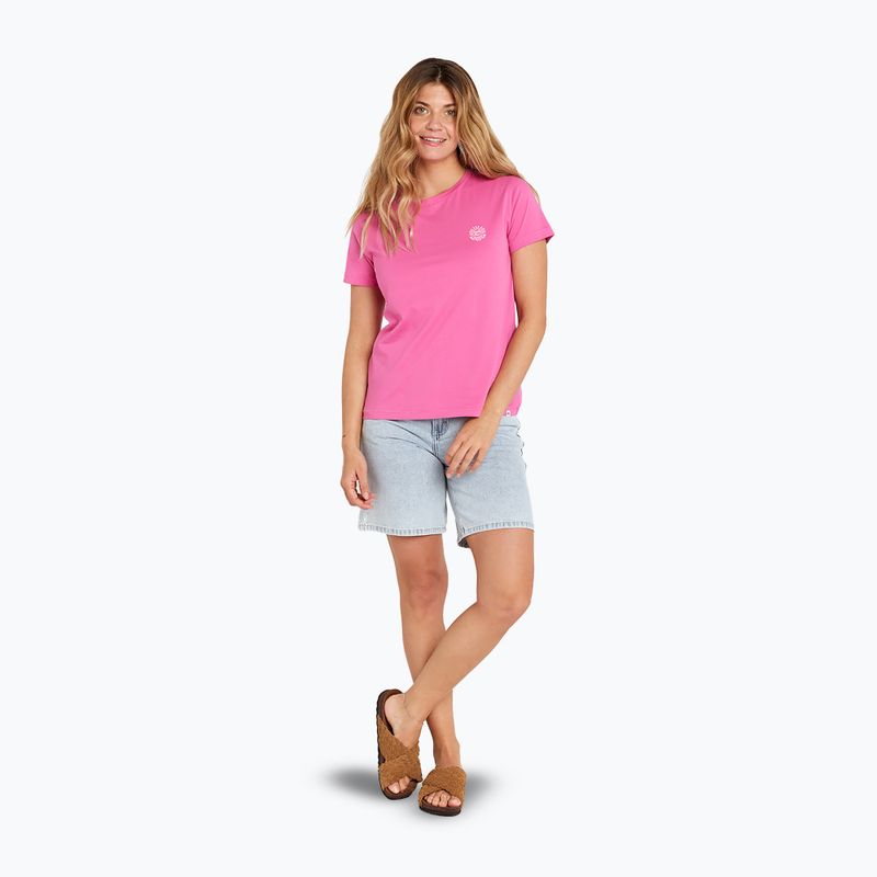 Rip Curl women's Re-Entry Crew hot pink t-shirt 2