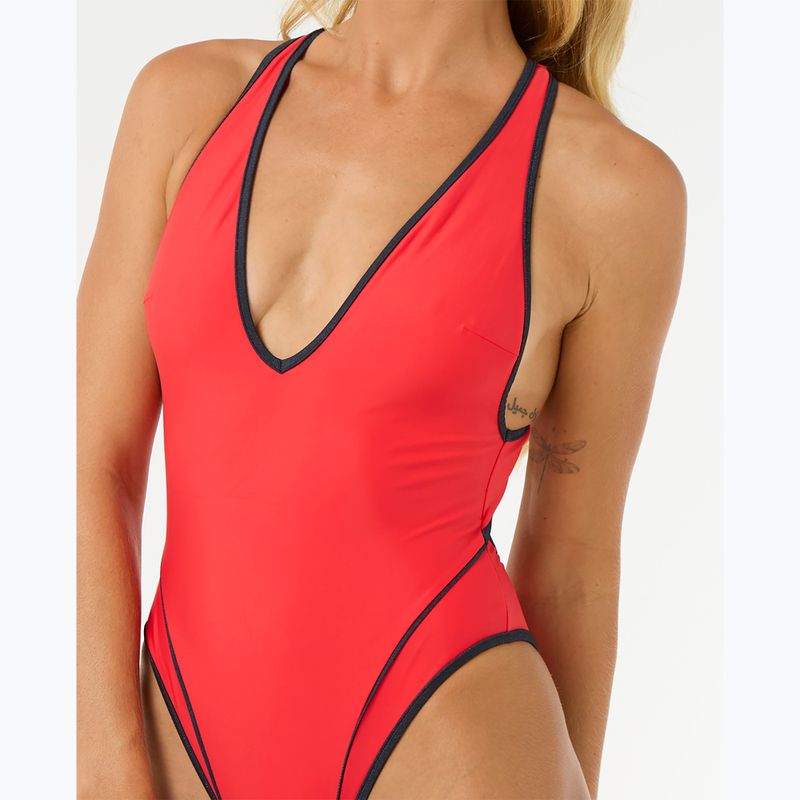 Women's swimwear Rip Curl Mahot One Piece High Leg red 5