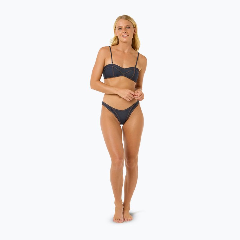 Rip Curl Dalias Denim Bandeau swimsuit top denim blue 2