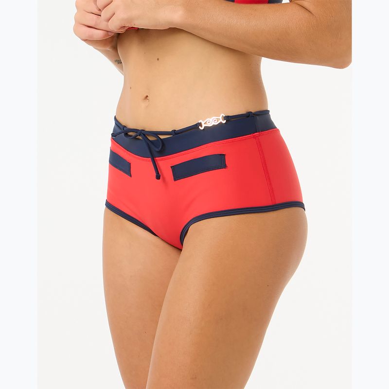 Rip Curl Noughties Low Rise Victoria Vergara red/dark blue swimsuit bottom 4