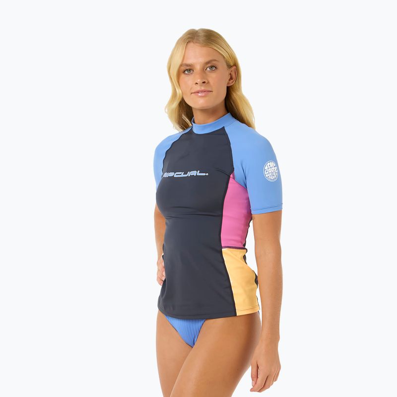 Rip Curl Block Party UPF 50 multicolour women's swim shirt 4