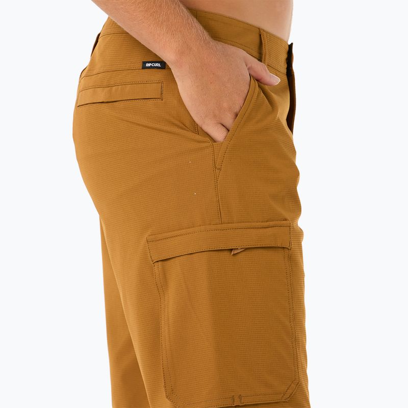 Men's Rip Curl Boardwalk Classic Surf Cargo shorts gold 5