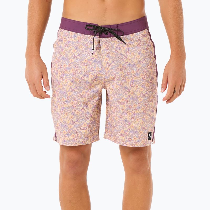 Men's Rip Curl Mirage Floral Reef smokey grape swim shorts 5
