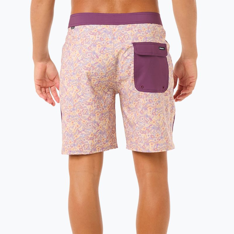 Men's Rip Curl Mirage Floral Reef smokey grape swim shorts 3