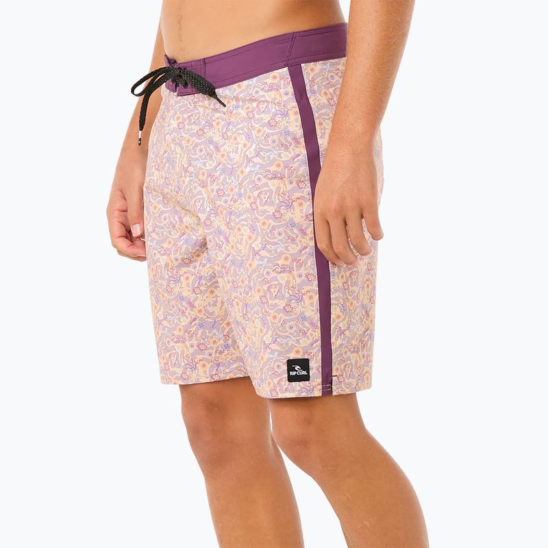 Men's Rip Curl Mirage Floral Reef smokey grape swim shorts 4