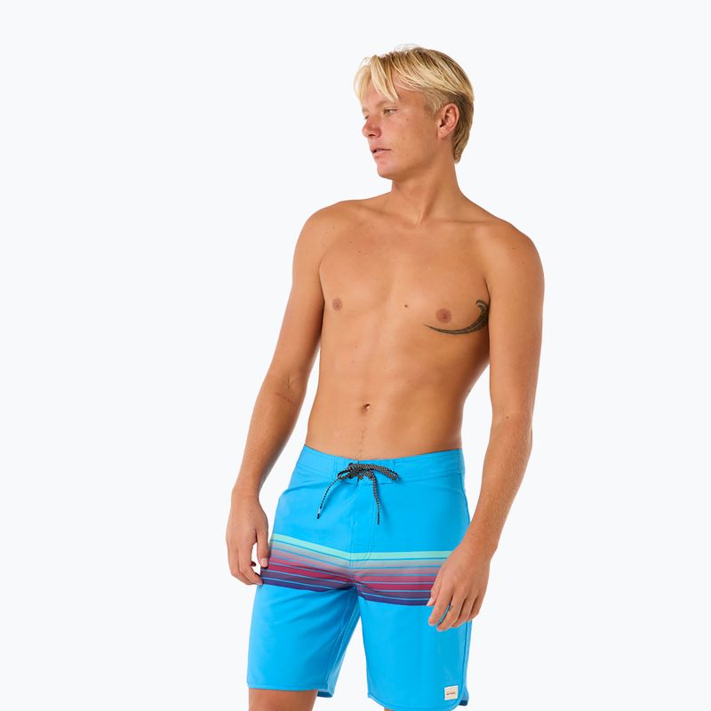 Men's Rip Curl Mirage Surf Revival blue paint swim shorts 4