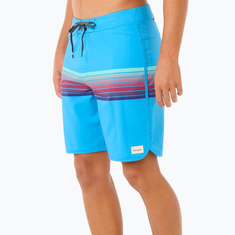 Men's Rip Curl Mirage Surf Revival blue paint swim shorts 6