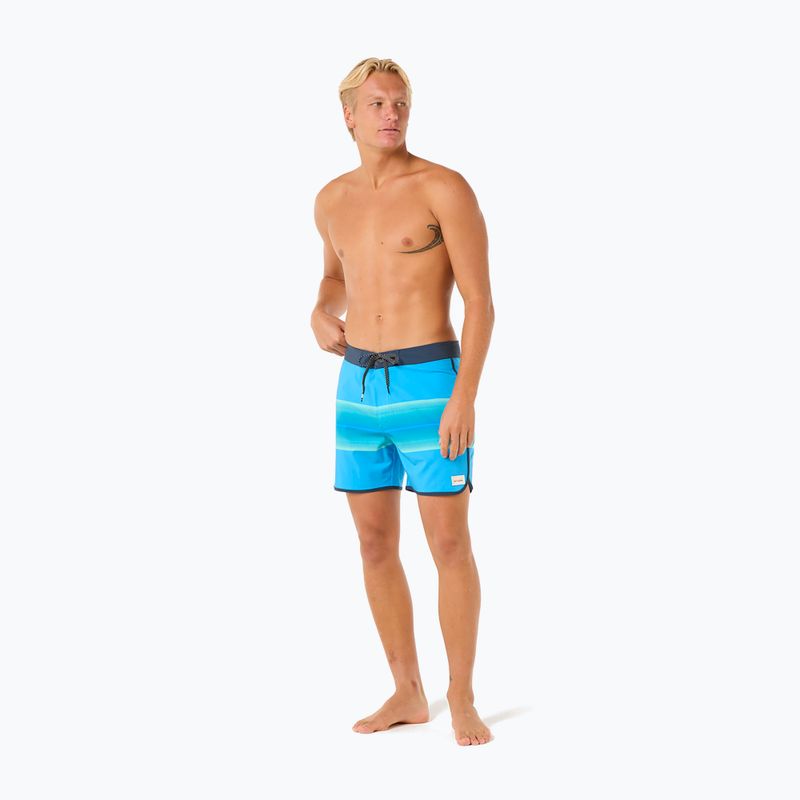 Men's Rip Curl Surf Revival Volley blue paint swim shorts 2