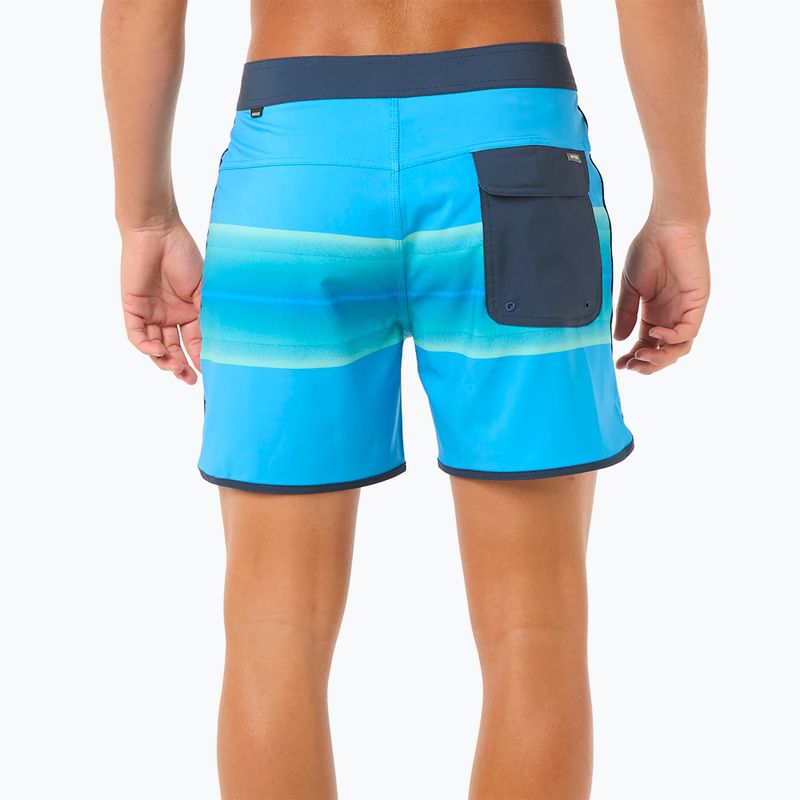 Men's Rip Curl Surf Revival Volley blue paint swim shorts 3