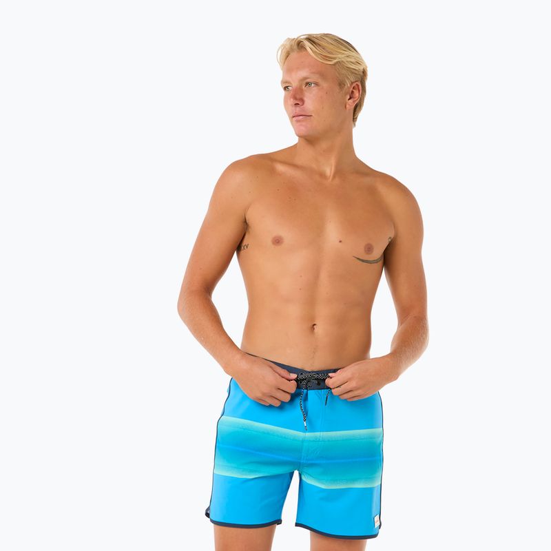 Men's Rip Curl Surf Revival Volley blue paint swim shorts 4