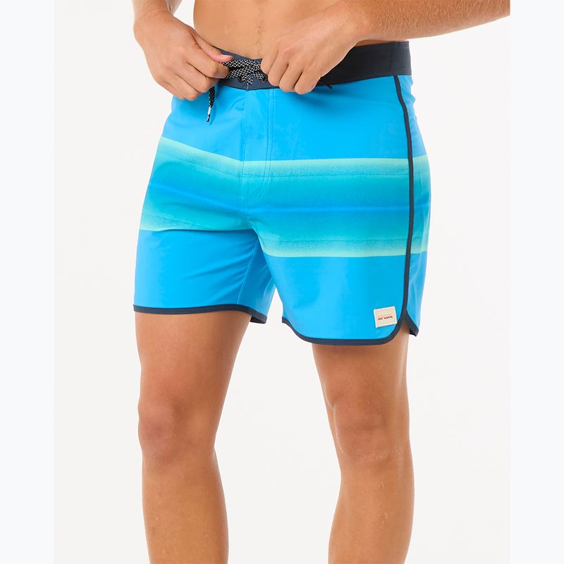 Men's Rip Curl Surf Revival Volley blue paint swim shorts 6
