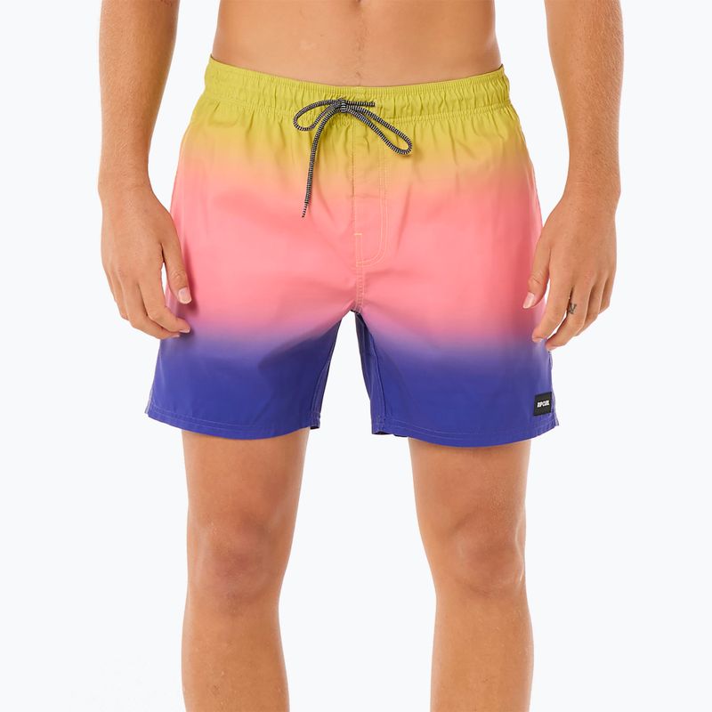 Men's Rip Curl Laze Fade Volley swim shorts wild berry 5