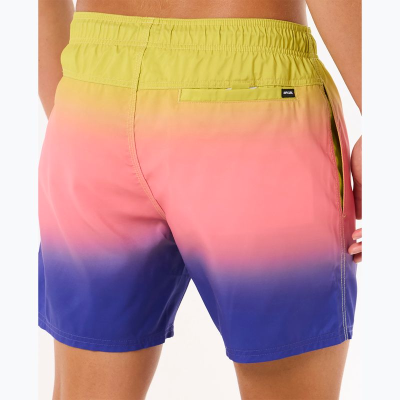 Men's Rip Curl Laze Fade Volley swim shorts wild berry 7