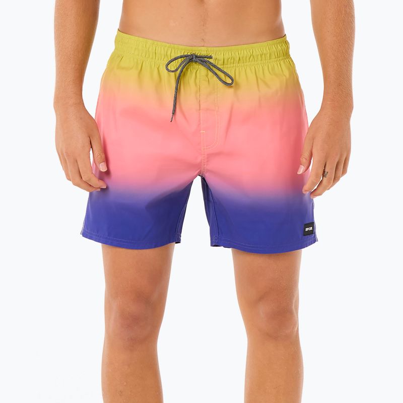 Men's Rip Curl Laze Fade Volley swim shorts wild berry