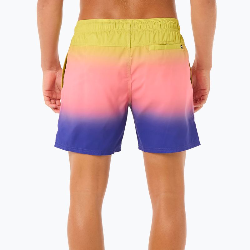 Men's Rip Curl Laze Fade Volley swim shorts wild berry 3