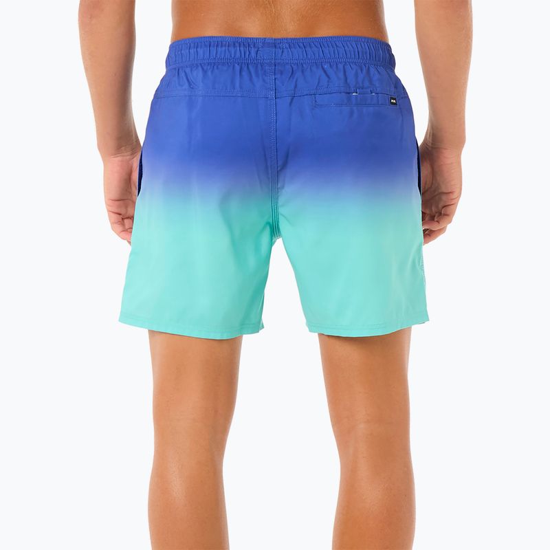 Men's Rip Curl Laze Fade Volley electric cobalt swim shorts 3