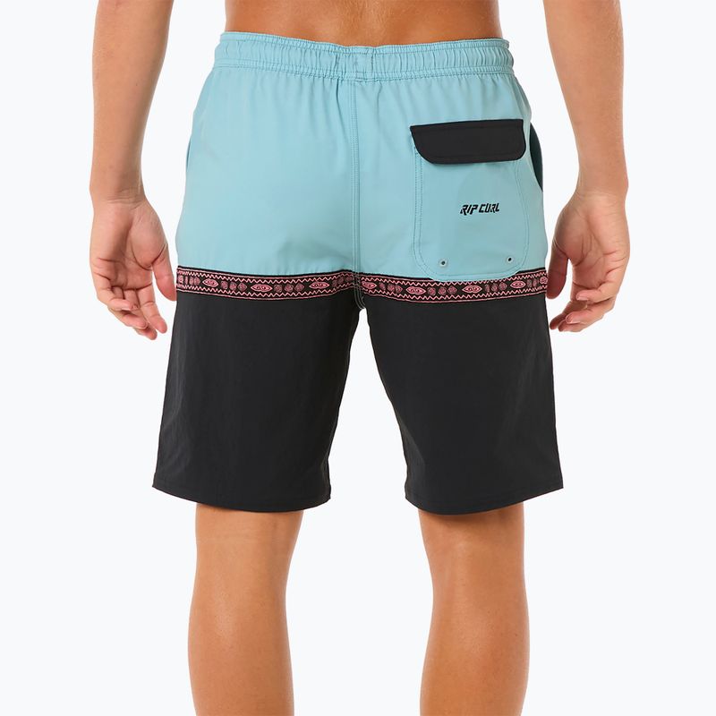 Men's Rip Curl Raw Energy Split Volley swim shorts black 3
