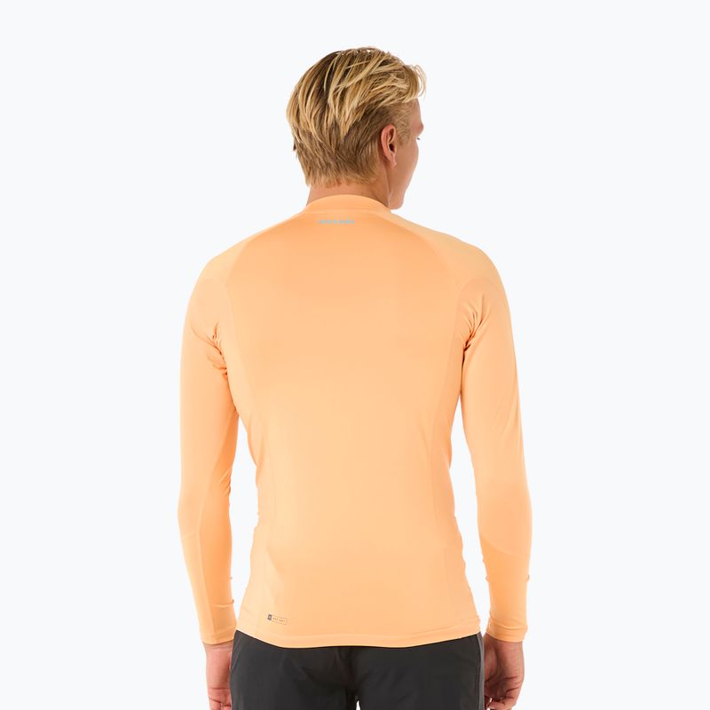 Men's Rip Curl Waves UPF Performance mandarin zest swimming longsleeve 3