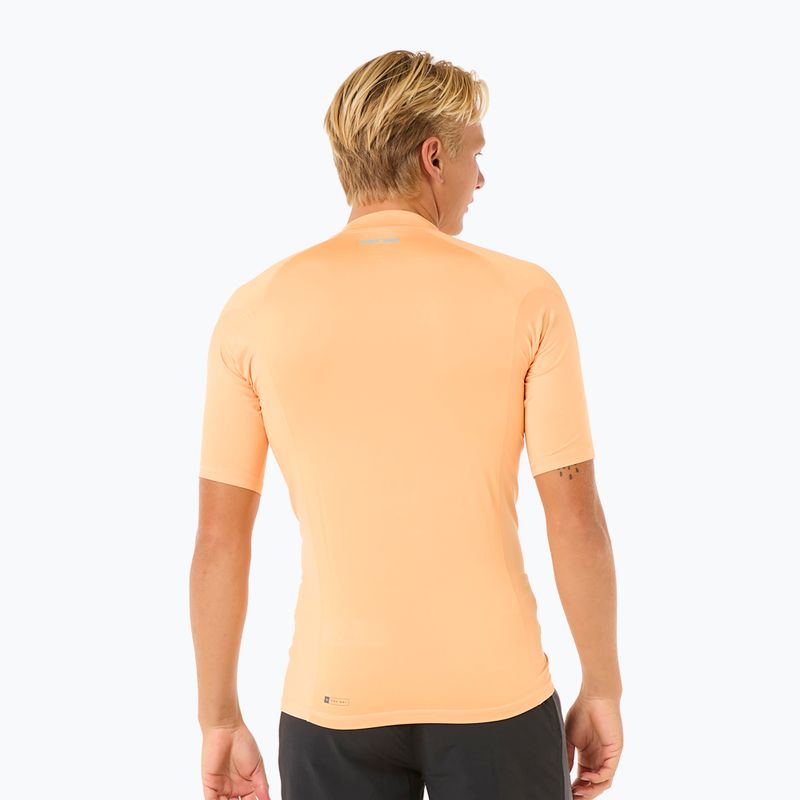 Men's Rip Curl Waves UPF Performance mandarin zest swim shirt 3