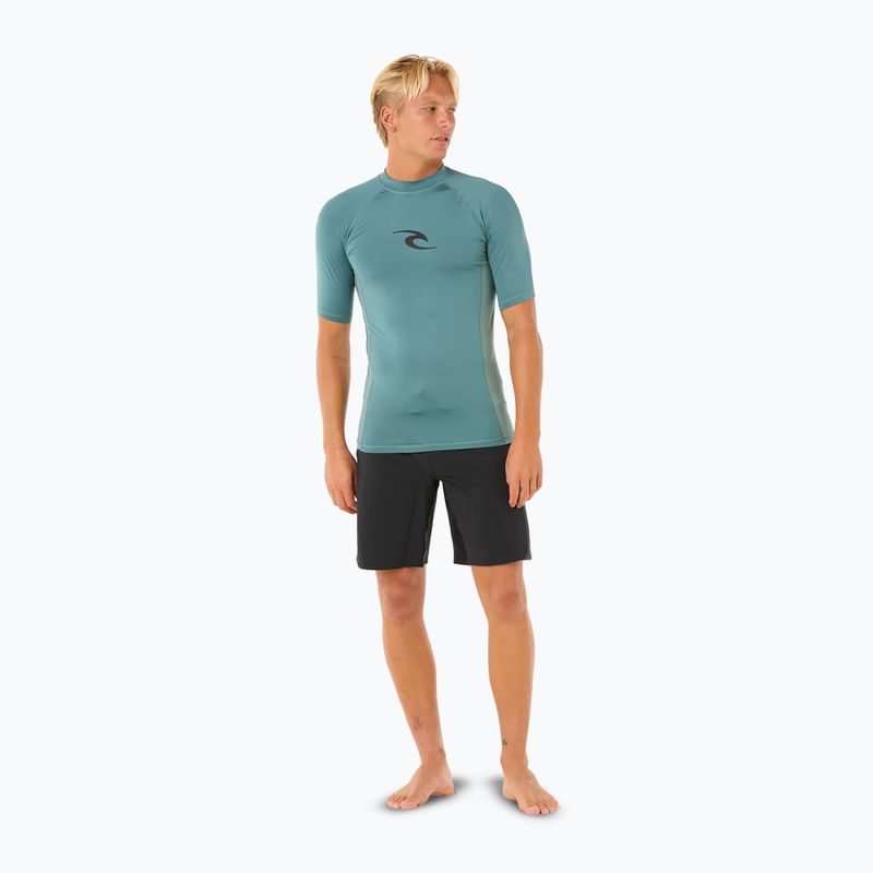 Rip Curl Waves UPF Performance men's swim shirt bluestone 2