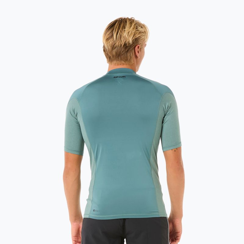 Rip Curl Waves UPF Performance men's swim shirt bluestone 3