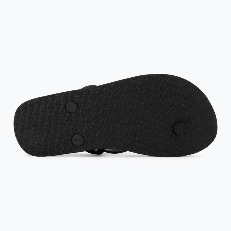 Rip Curl Grom Energy Bloom children's flip flops black/blue 4