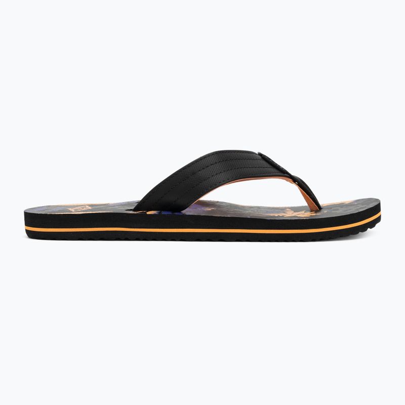 Men's Rip Curl Ripper Bloom flip flops black/orange 2