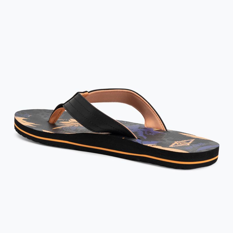 Men's Rip Curl Ripper Bloom flip flops black/orange 3