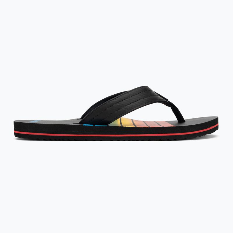 Men's Rip Curl Ripper Bloom flip flops black/red 2