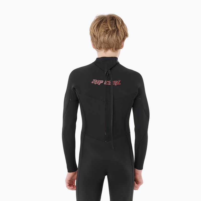 Children's wetsuit Rip Curl Dawn Patrol 3/2 mm Back Zip black 5