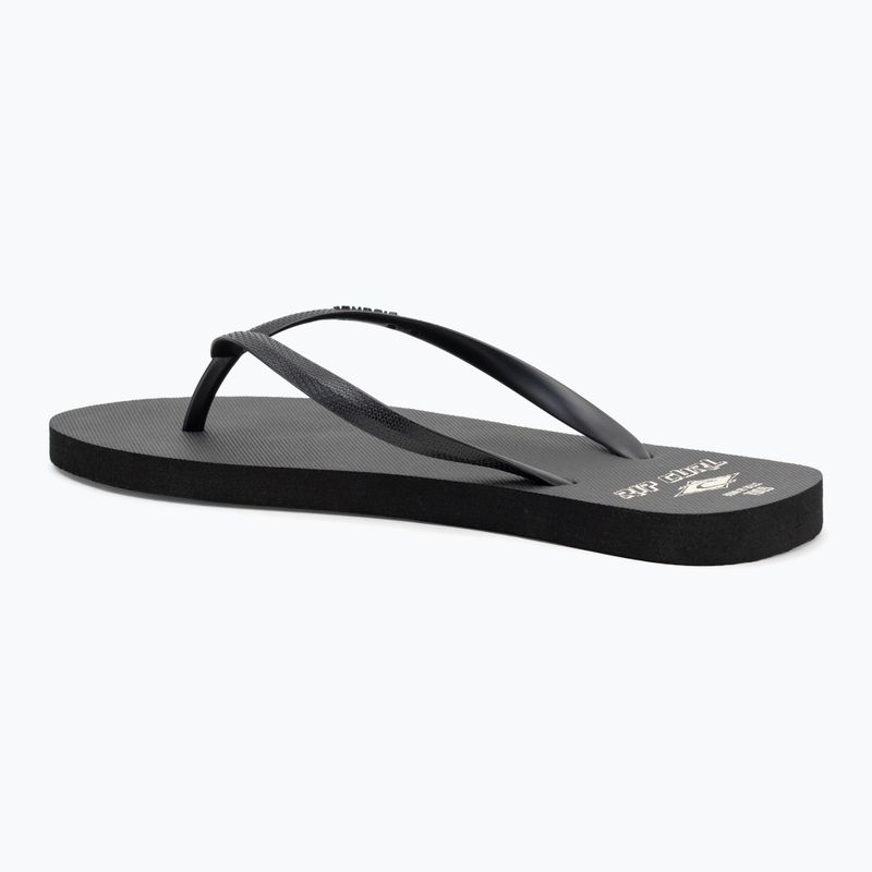 Women's Rip Curl Icons Of Surf Bloom flip flops black 3