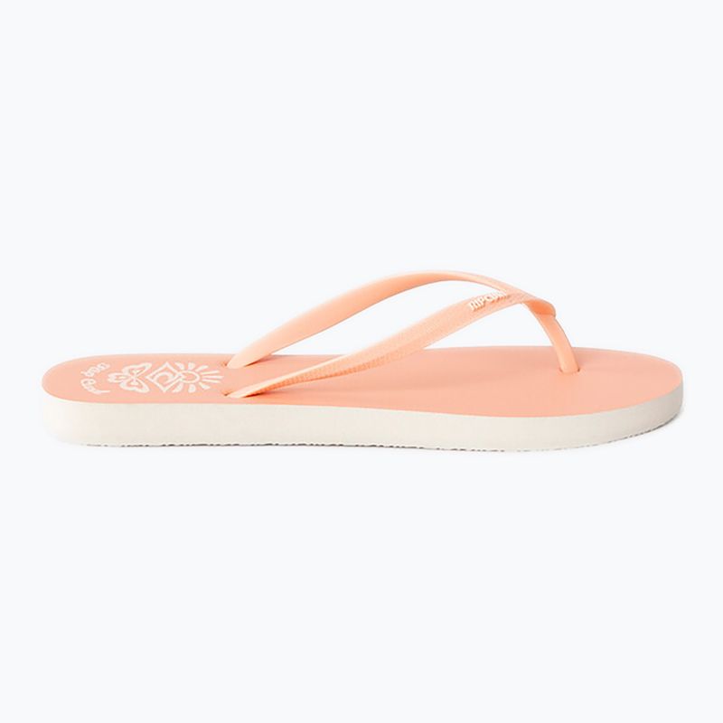 Women's Rip Curl Icons Of Surf Bloom peach flip flops 8