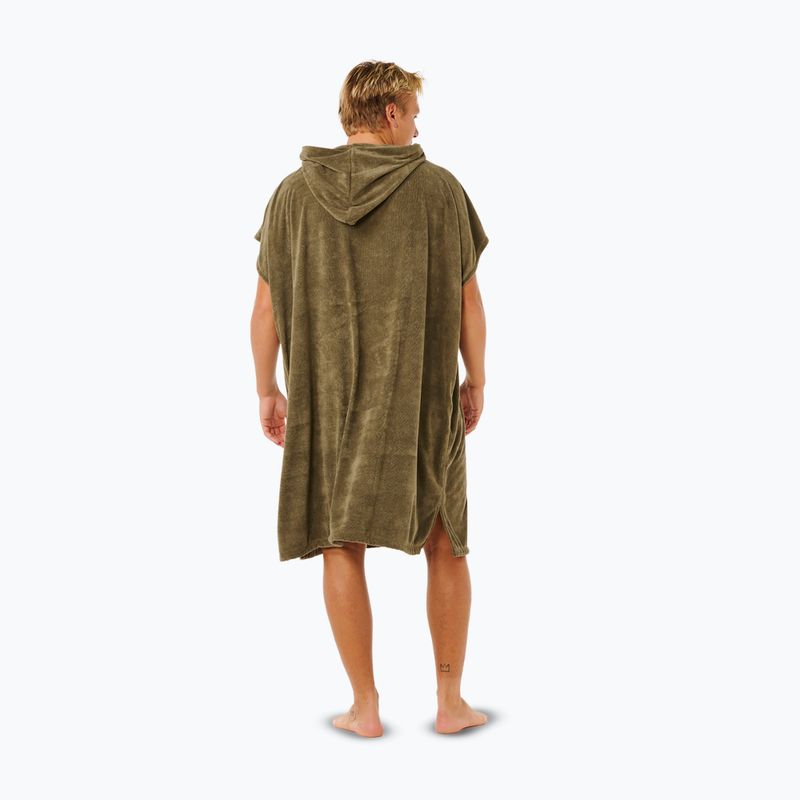 Men's poncho Rip Curl Brand Hooded olive 2