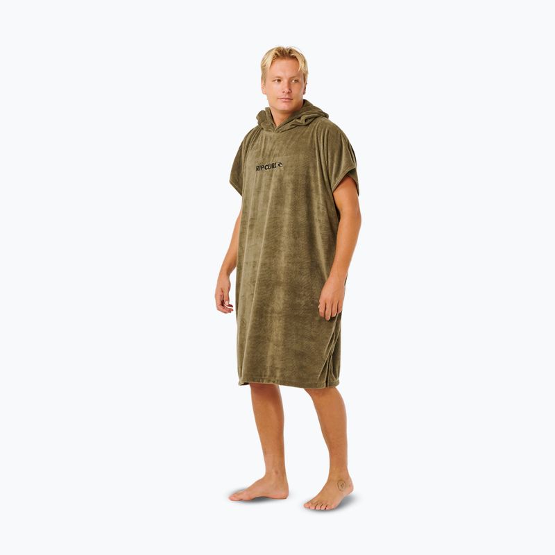 Men's poncho Rip Curl Brand Hooded olive 3