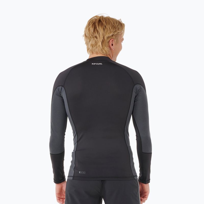 Men's swim long sleeve Rip Curl Waves Upf Perf black 3