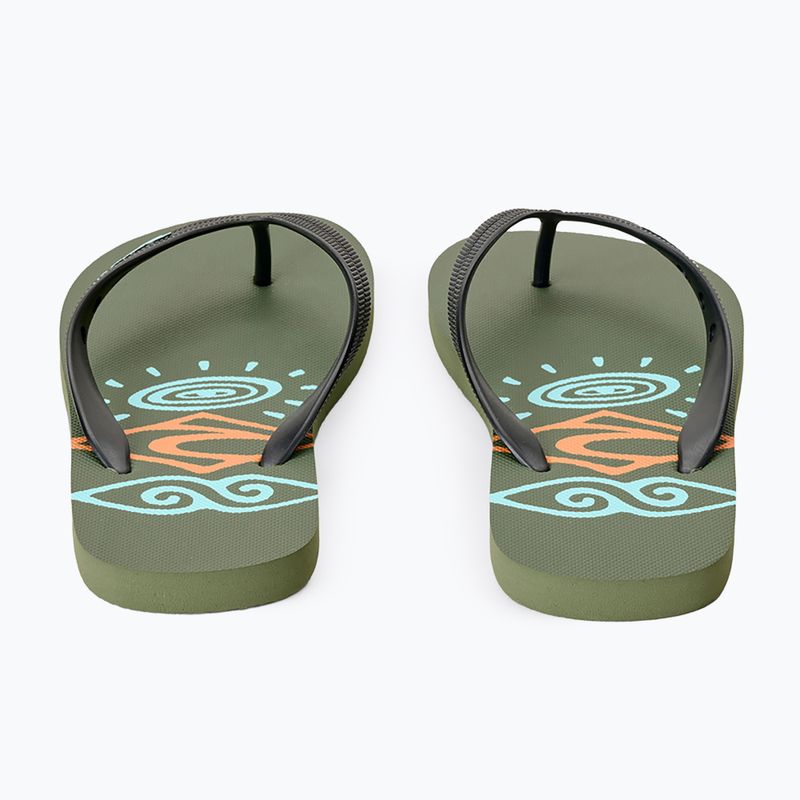 Children's flip-flops Rip Curl Sessions Bloom Open Toe olive 3