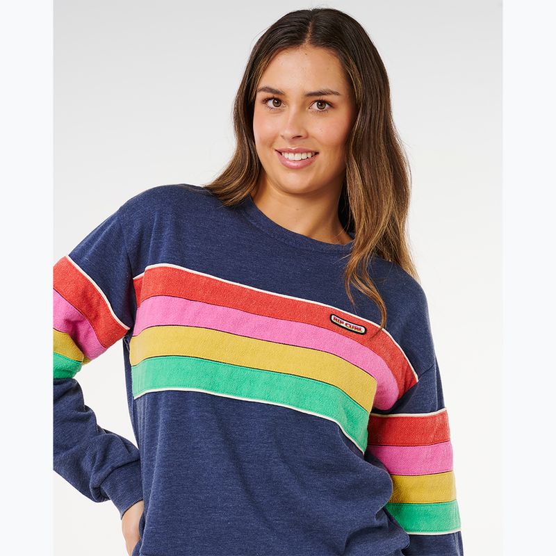 Women's sweatshirt Rip Curl Surf Revival Relaxed Crew dark navy 5