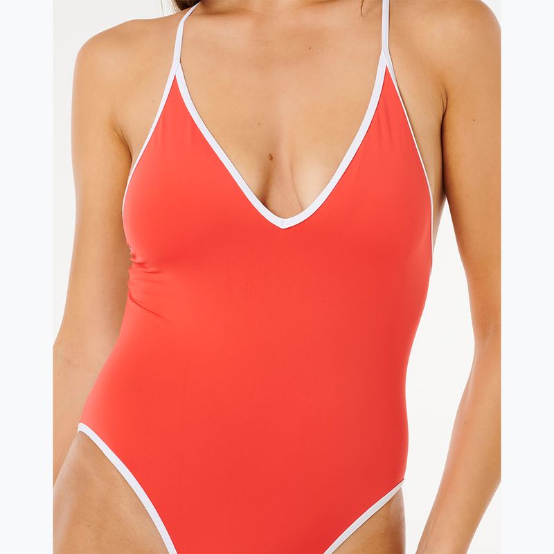Women's one-piece swimsuit Rip Curl Classic Surf red 5