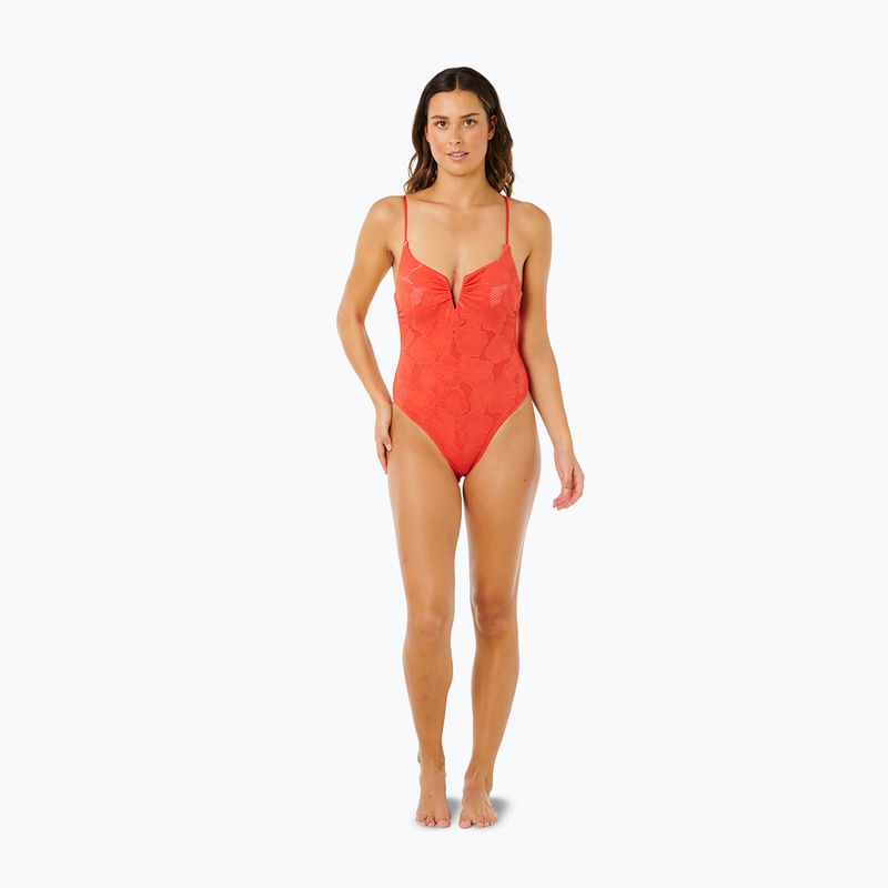 Women's one-piece swimsuit Rip Curl Oasis V Wire Multi Fit red 2