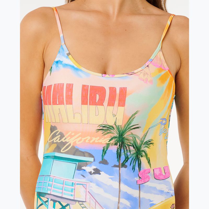 Women's one-piece swimsuit Rip Curl Hotel Malibu Cheeky multicolour 6