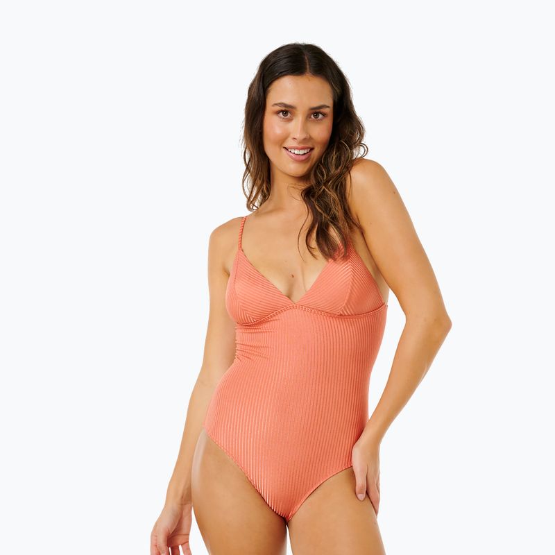 Women's one-piece swimsuit Rip Curl Luxe Surf Good red 5